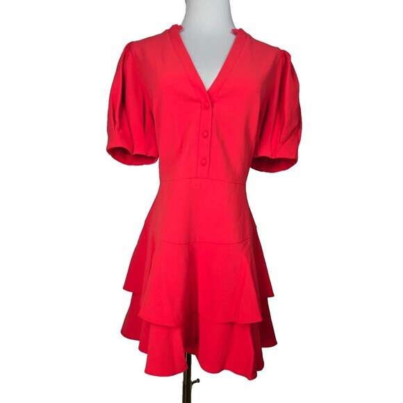 $330 Reg. Alice + Olivia Romper Red Skort Dress Size 12 - Picture 1 of 9